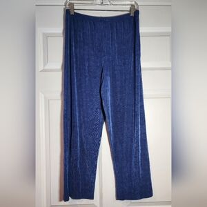Slinky Brand Super Stretchy Blue Pull On Pants 22.5in Inseam M